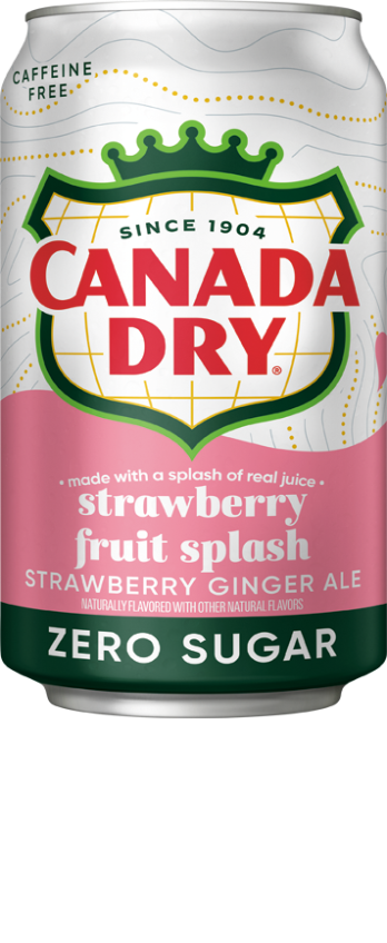 Canada Dry Strawberry Fruit Splash Zero Sugar
