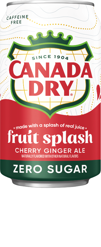 Canada Dry Ginger Ale Fruit Splash Cherry Regular